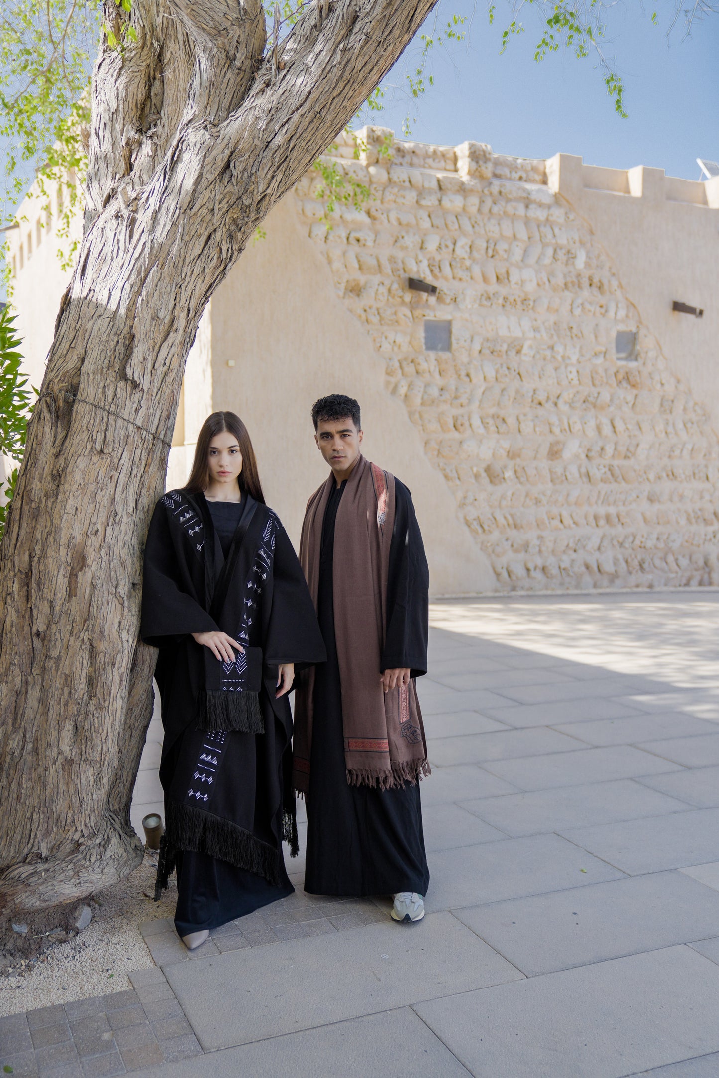 Tally Saeedy Hand-Embroidered Kaftan Cape ✨