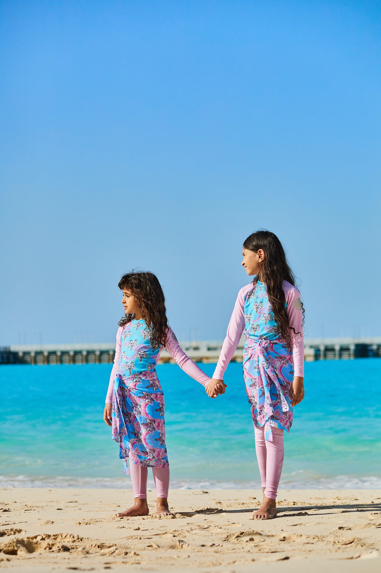 Patterned Kids Swimming Set