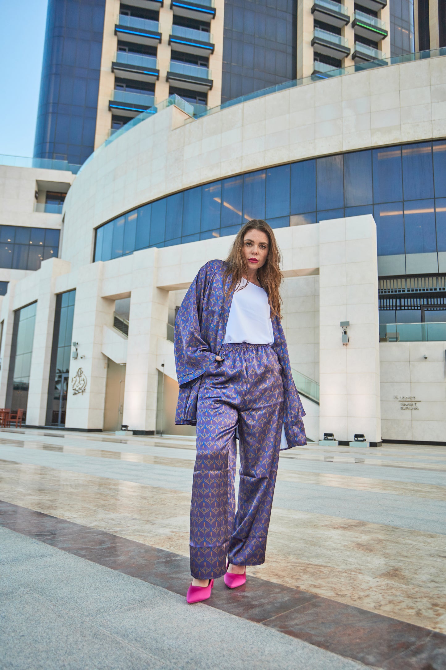 Patterned Purple Set