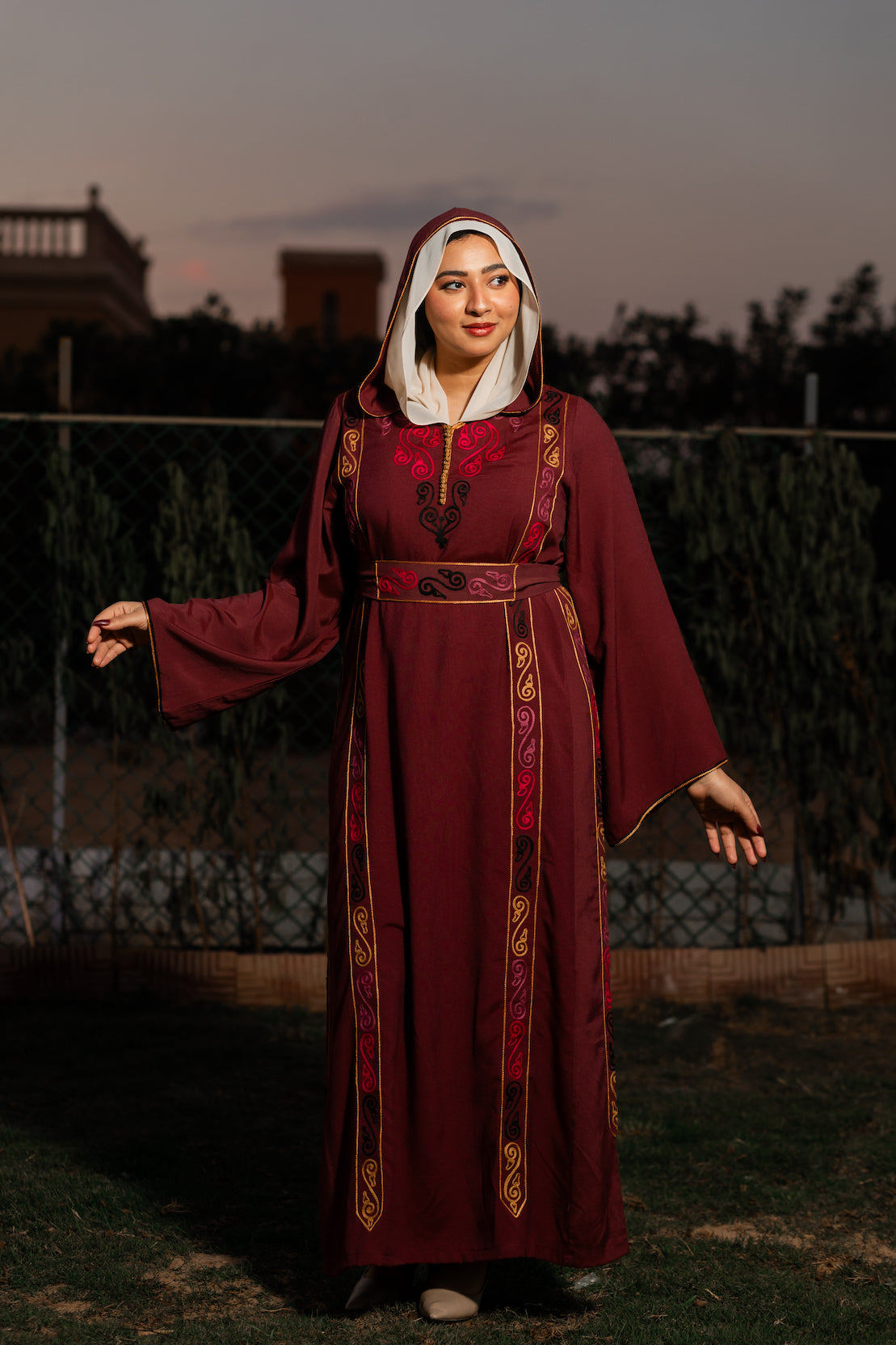 قفطان تانيا باللون الفيروزي
