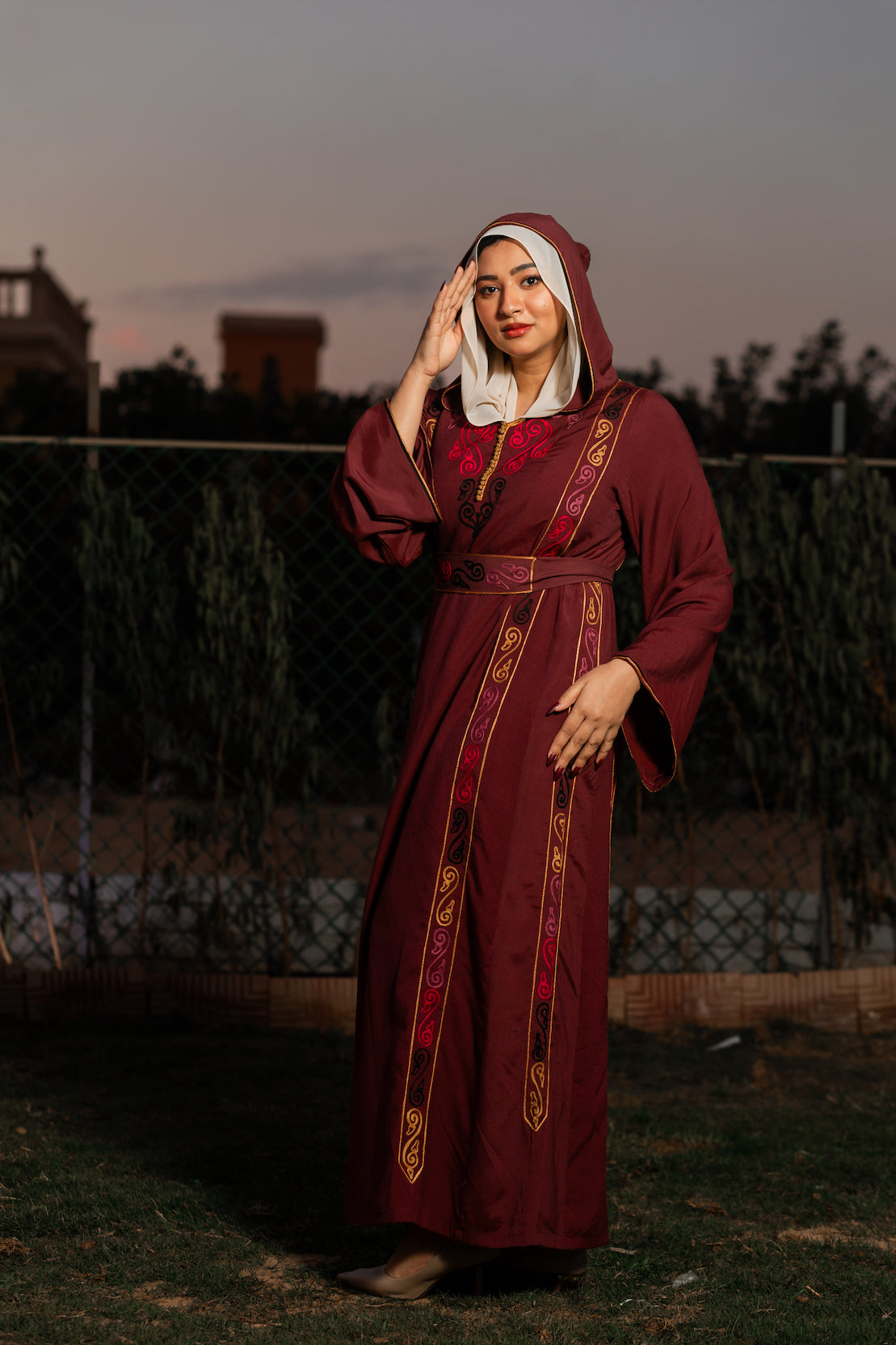 قفطان تانيا باللون الفيروزي