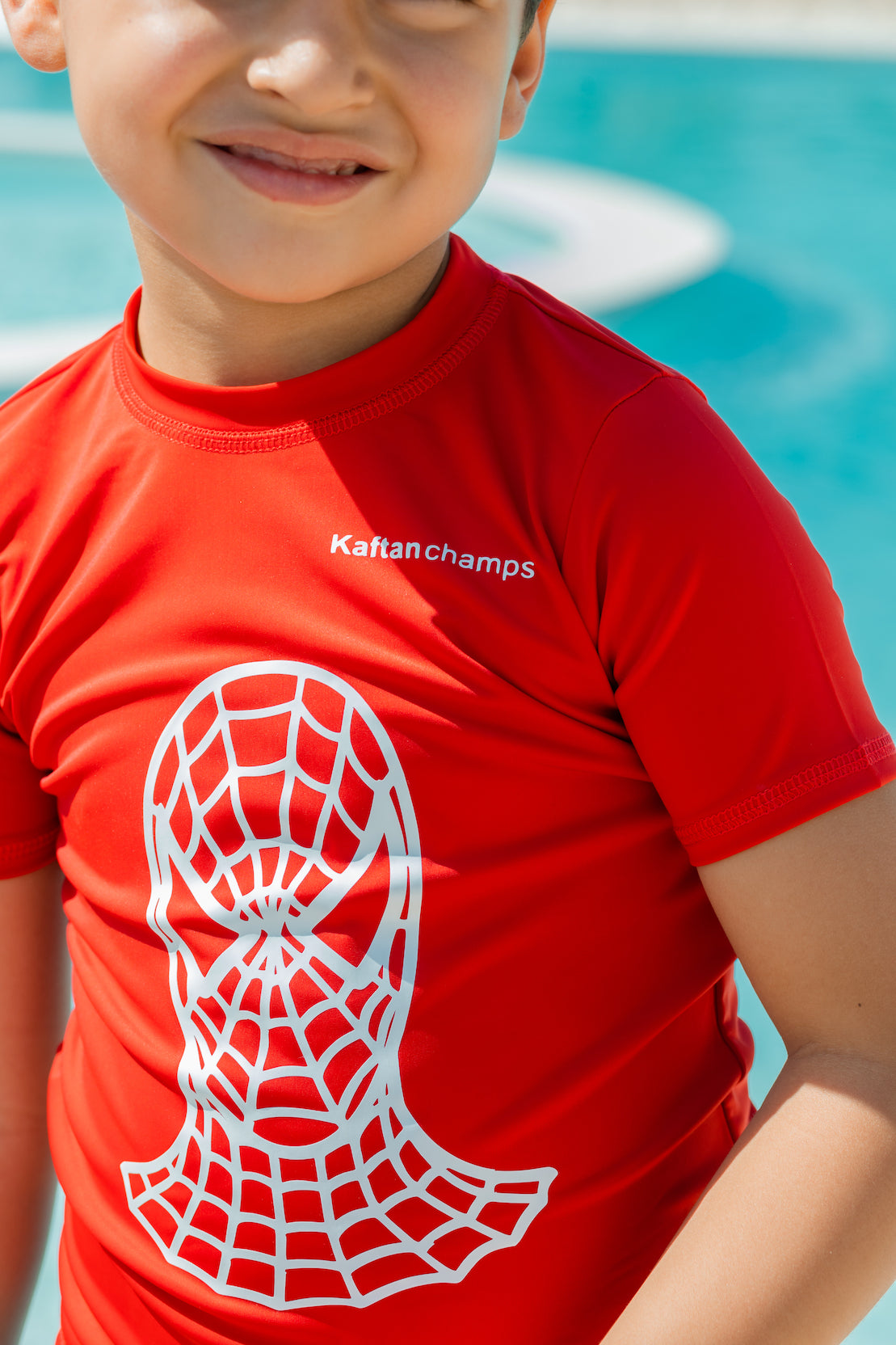 Boys Red Rash Guard