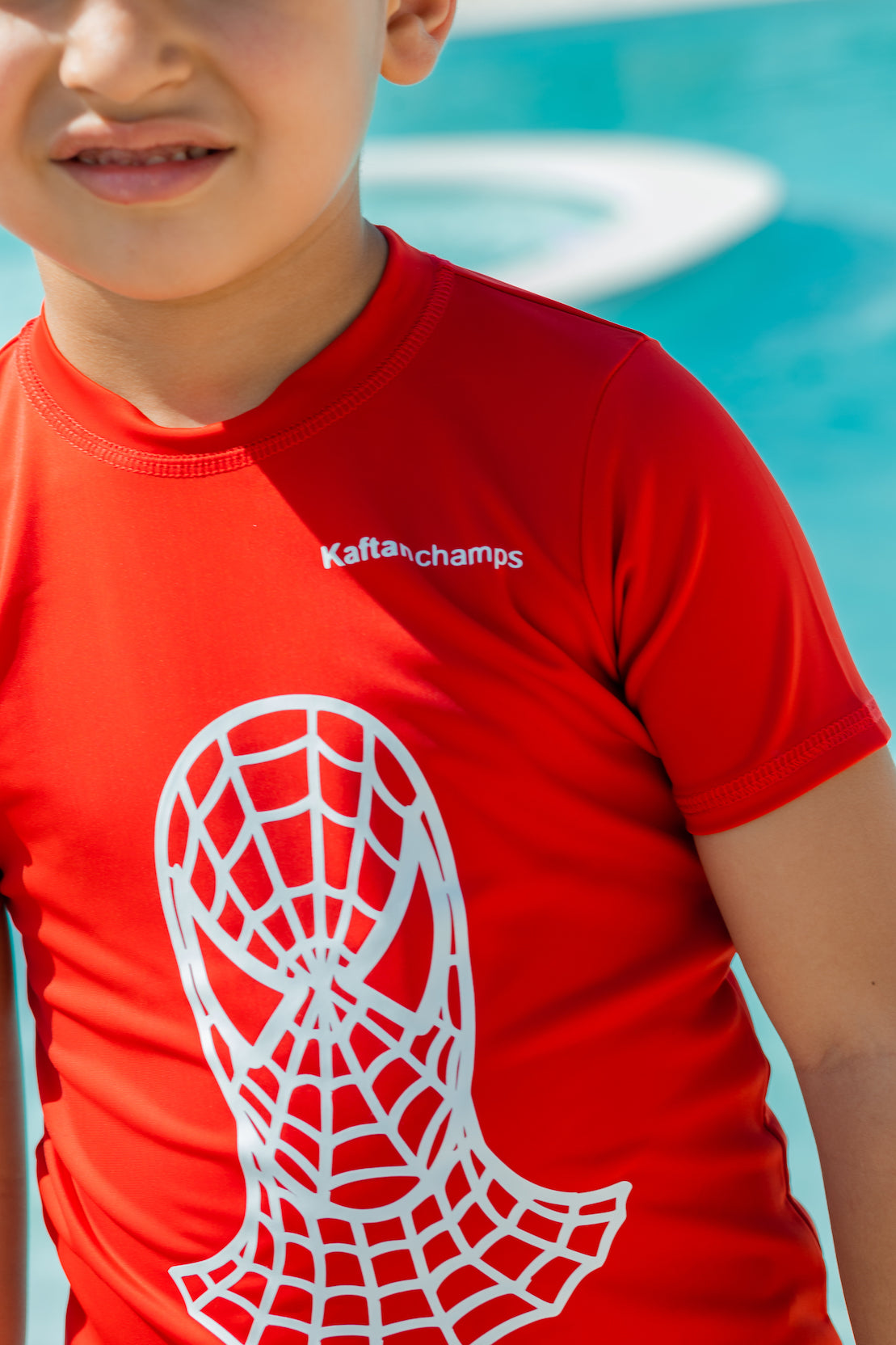 Boys Red Rash Guard