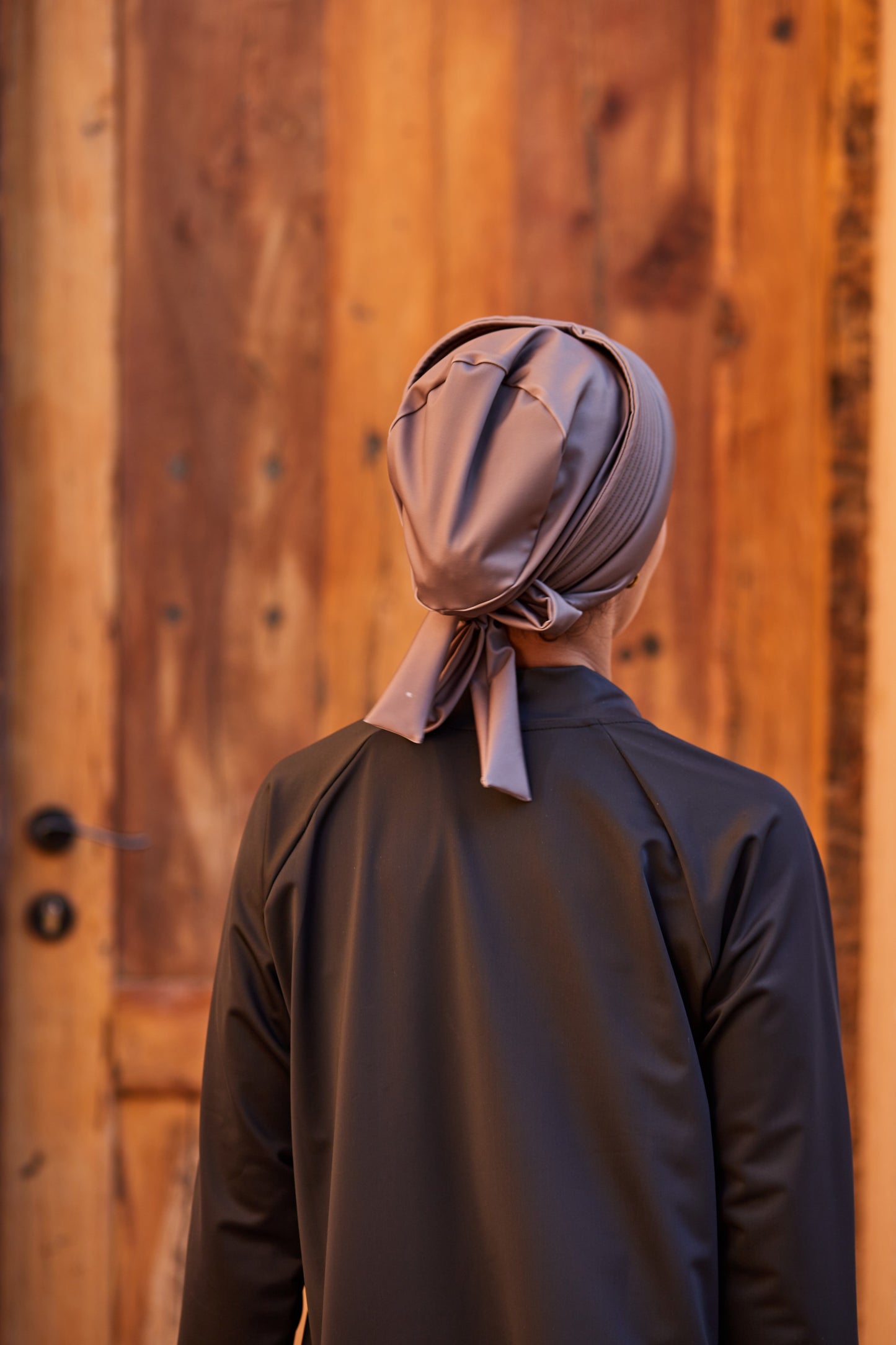 Brown Swimming Turban