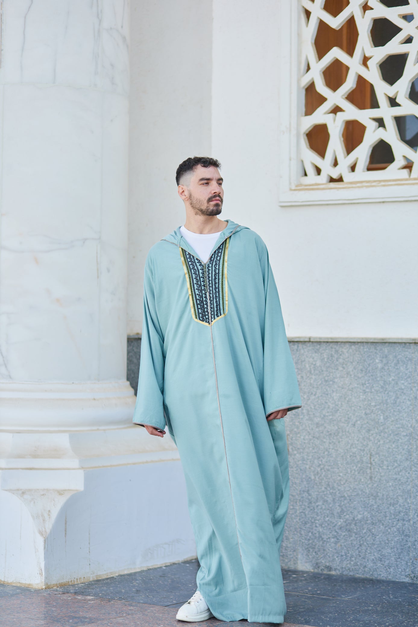 Tanja Men Gelbab in Turquoise