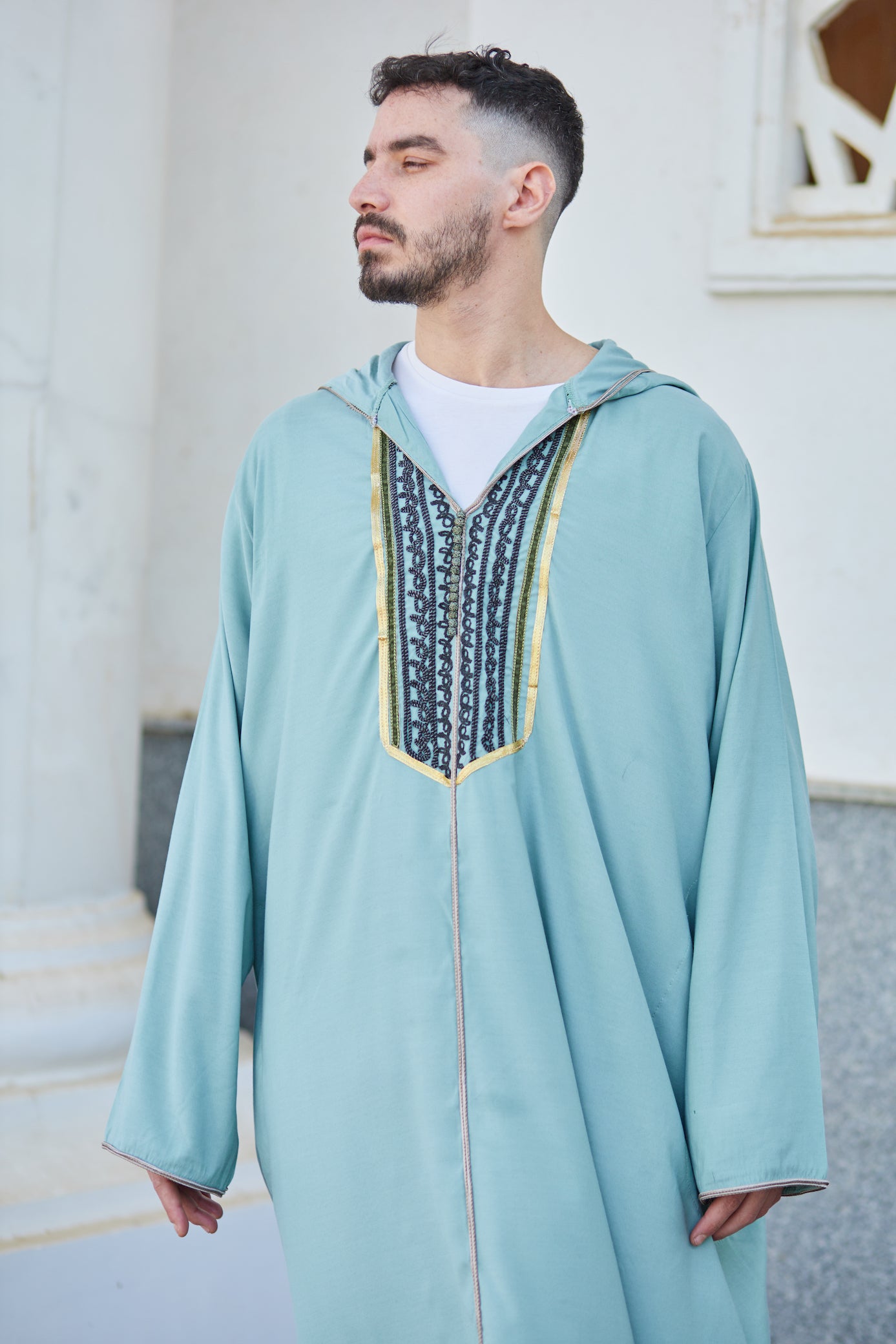 Tanja Men Gelbab in Turquoise