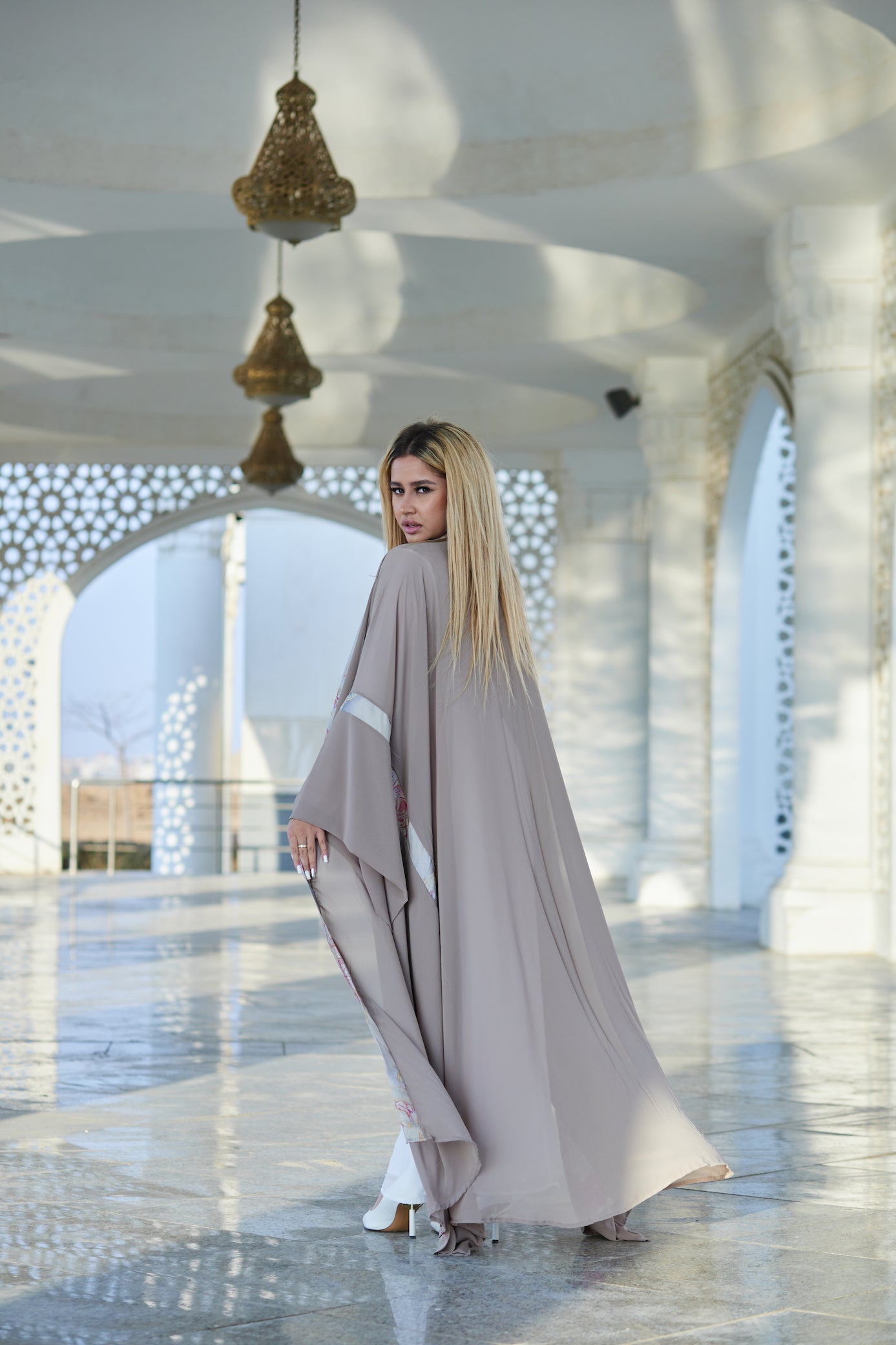 Cashmere Chiffon Kaftan