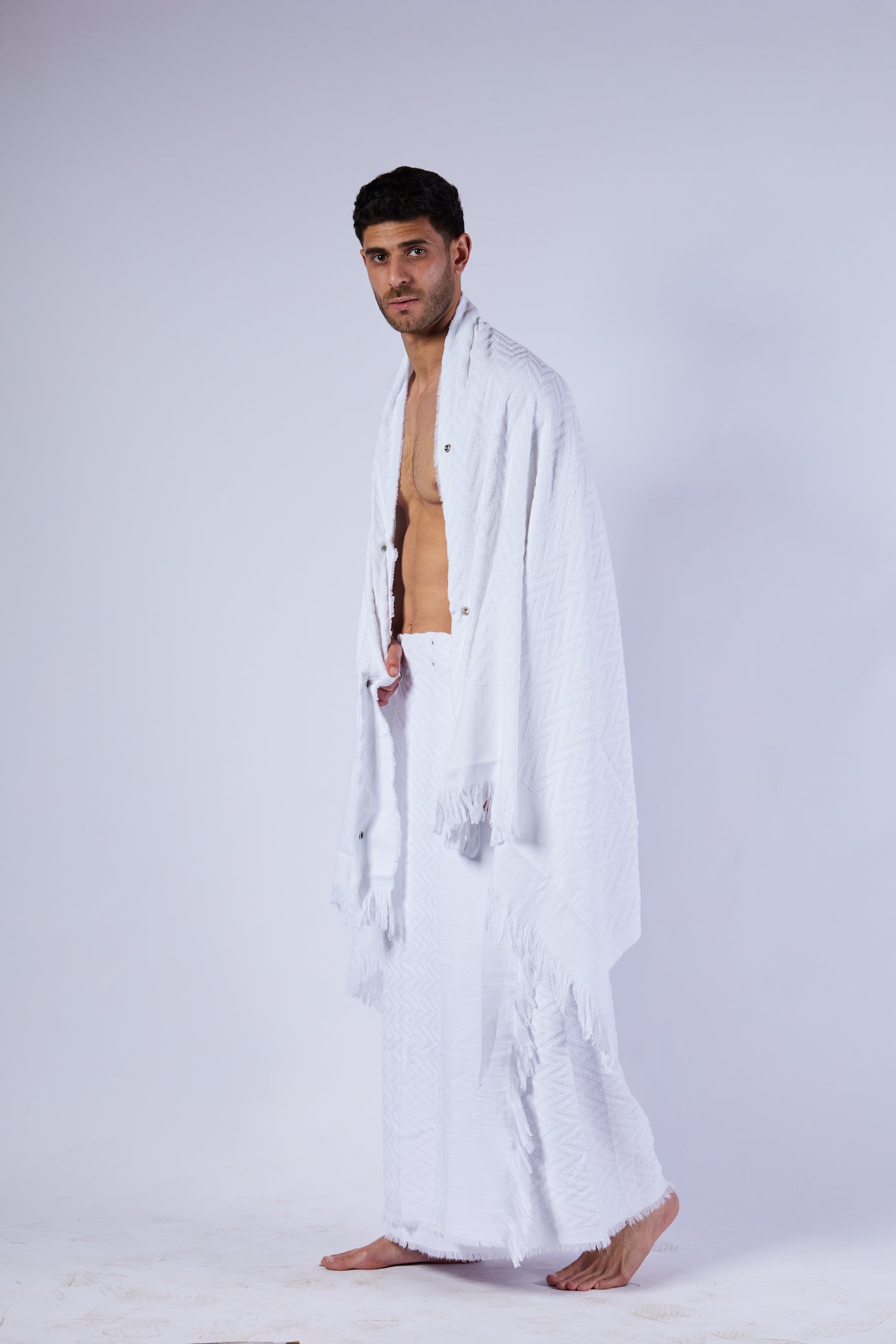 Zig-Zag Ihram Set (With Plungers)