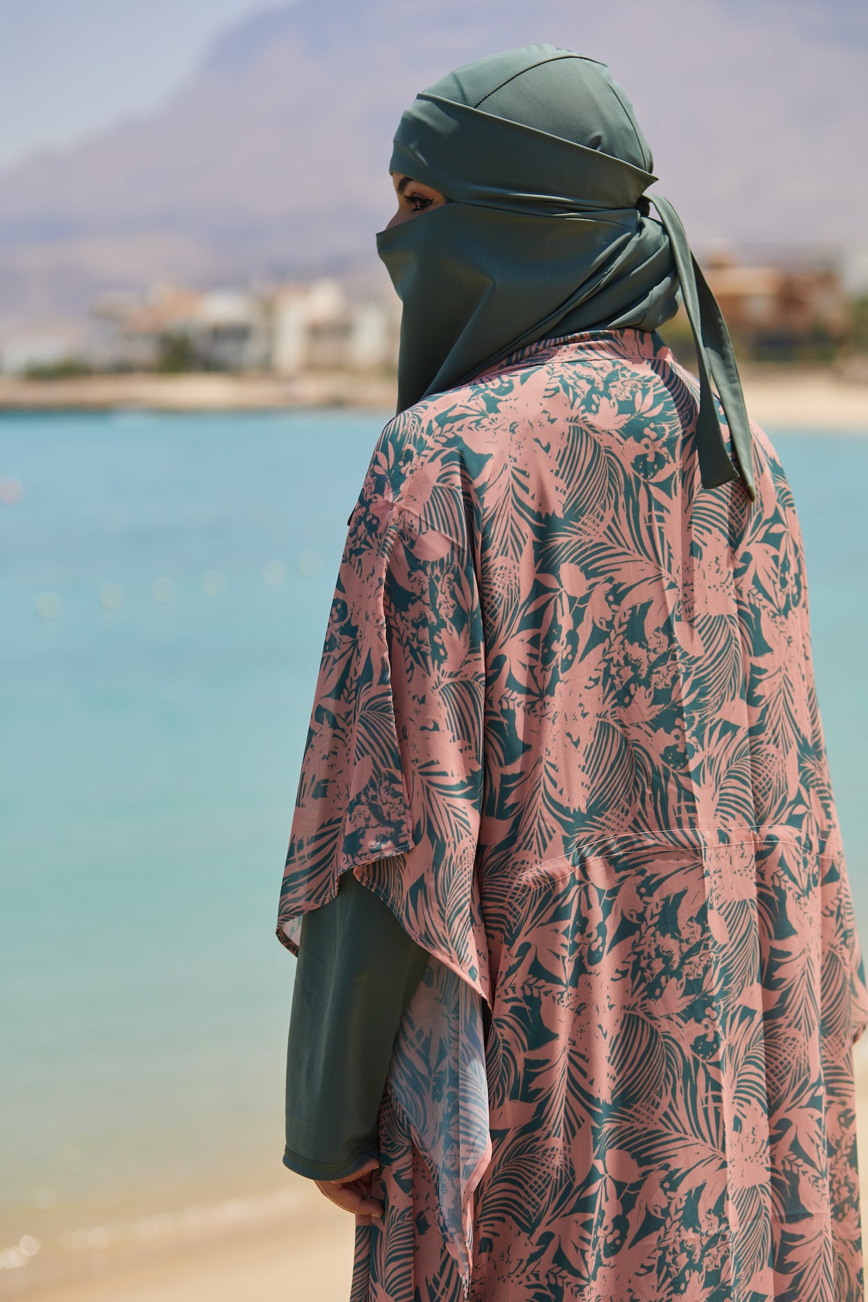 Olive Swimming Niqab Set