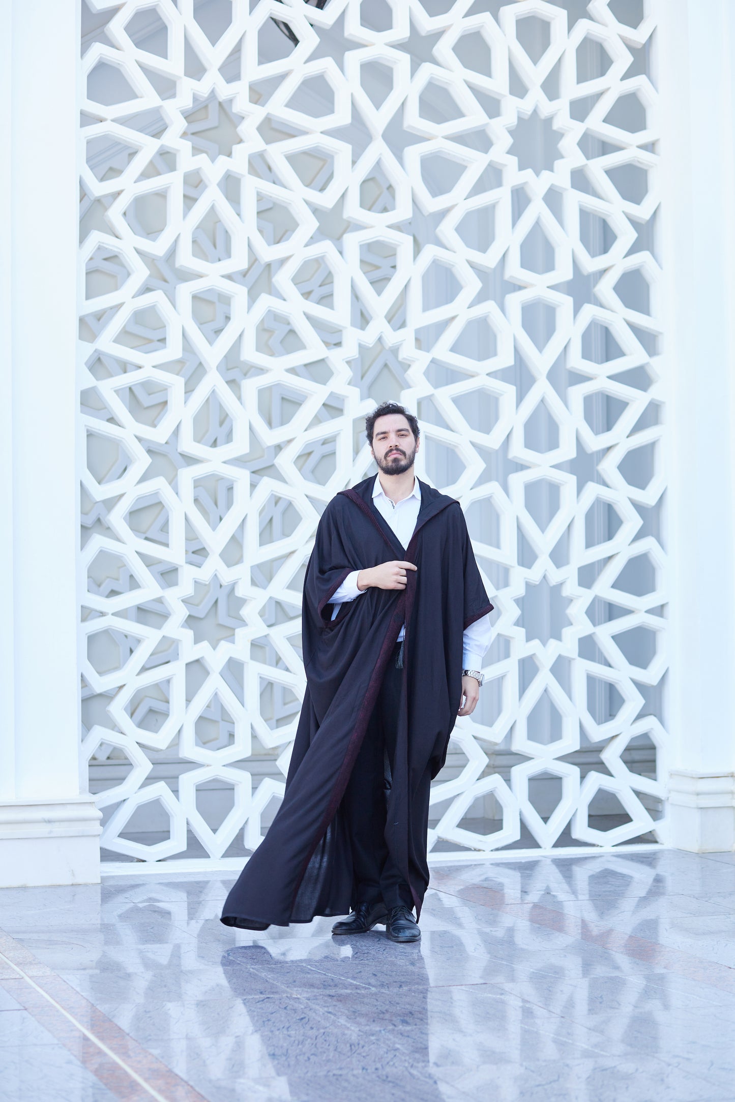 The Burgundy-Lined Kaftan
