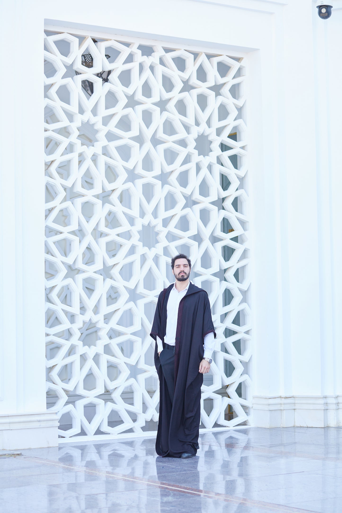 The Burgundy-Lined Kaftan