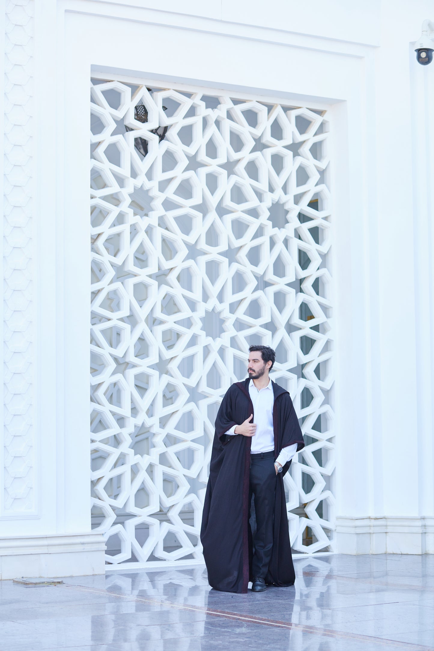 The Burgundy-Lined Kaftan