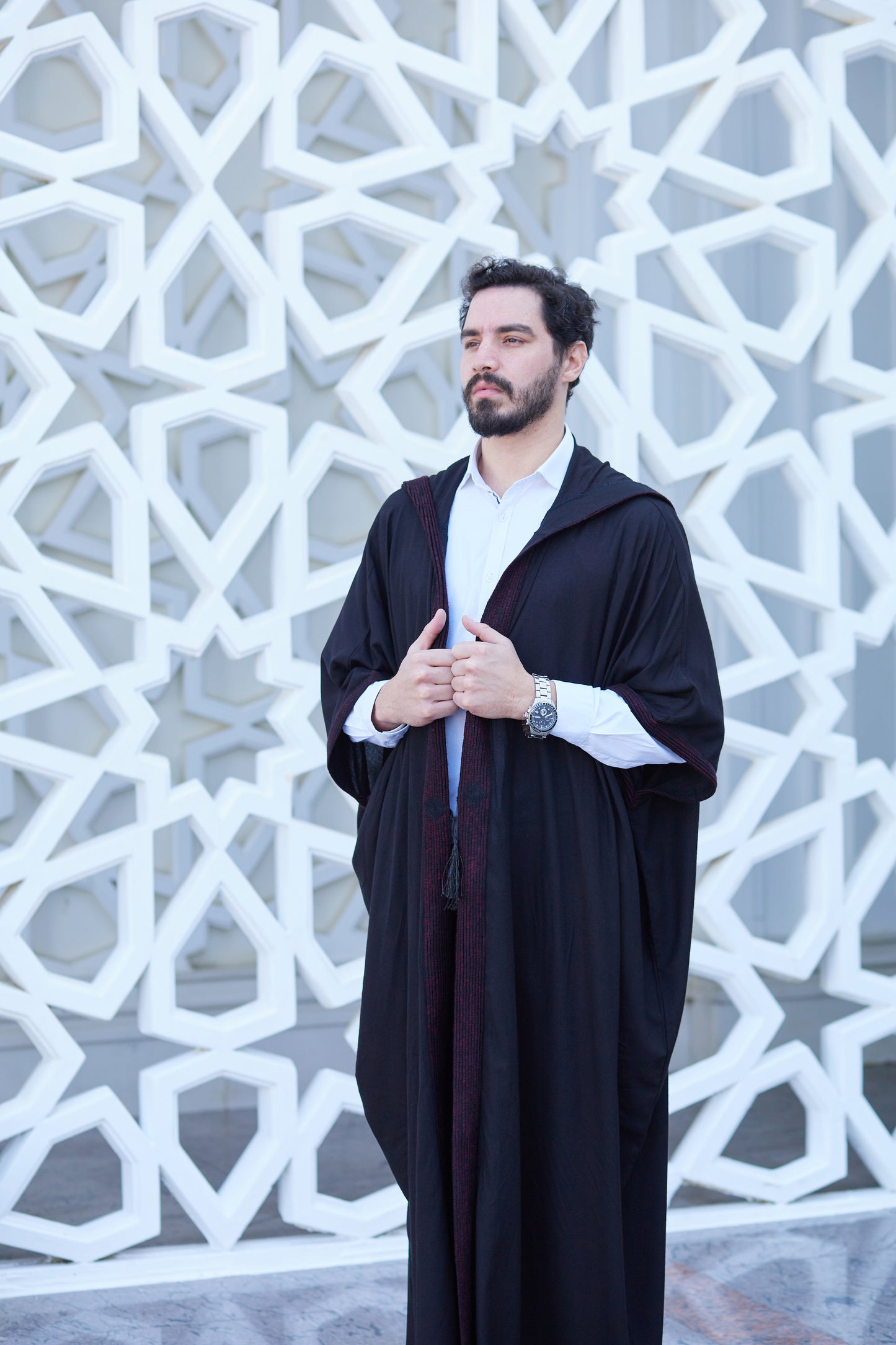 The Burgundy-Lined Kaftan