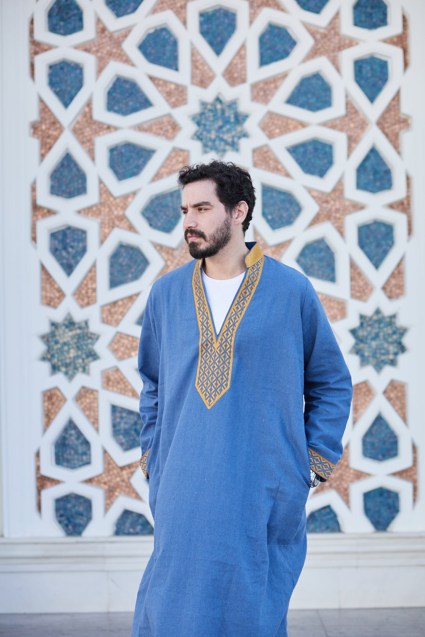 Blue&Gold Gelbab For Him