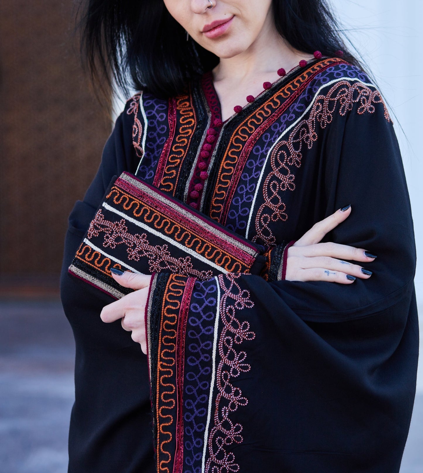 حقيبة يد مطرزة بمراكش