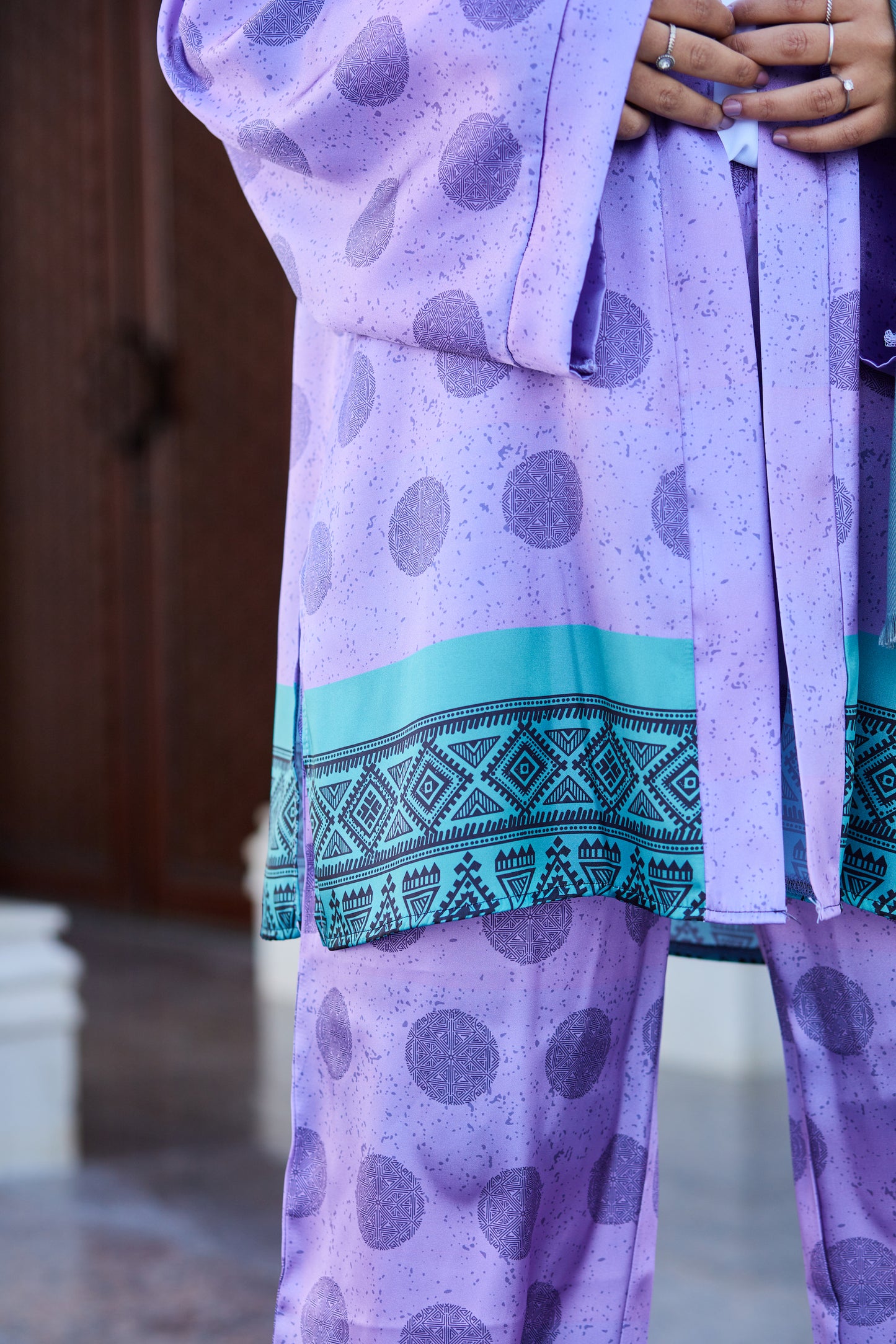 Printed Lilac Set