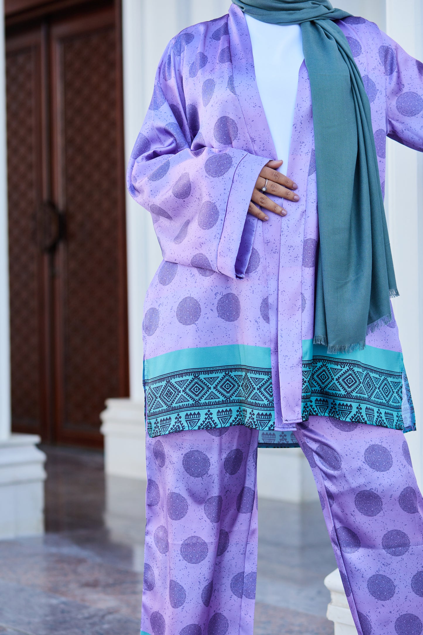 Printed Lilac Set