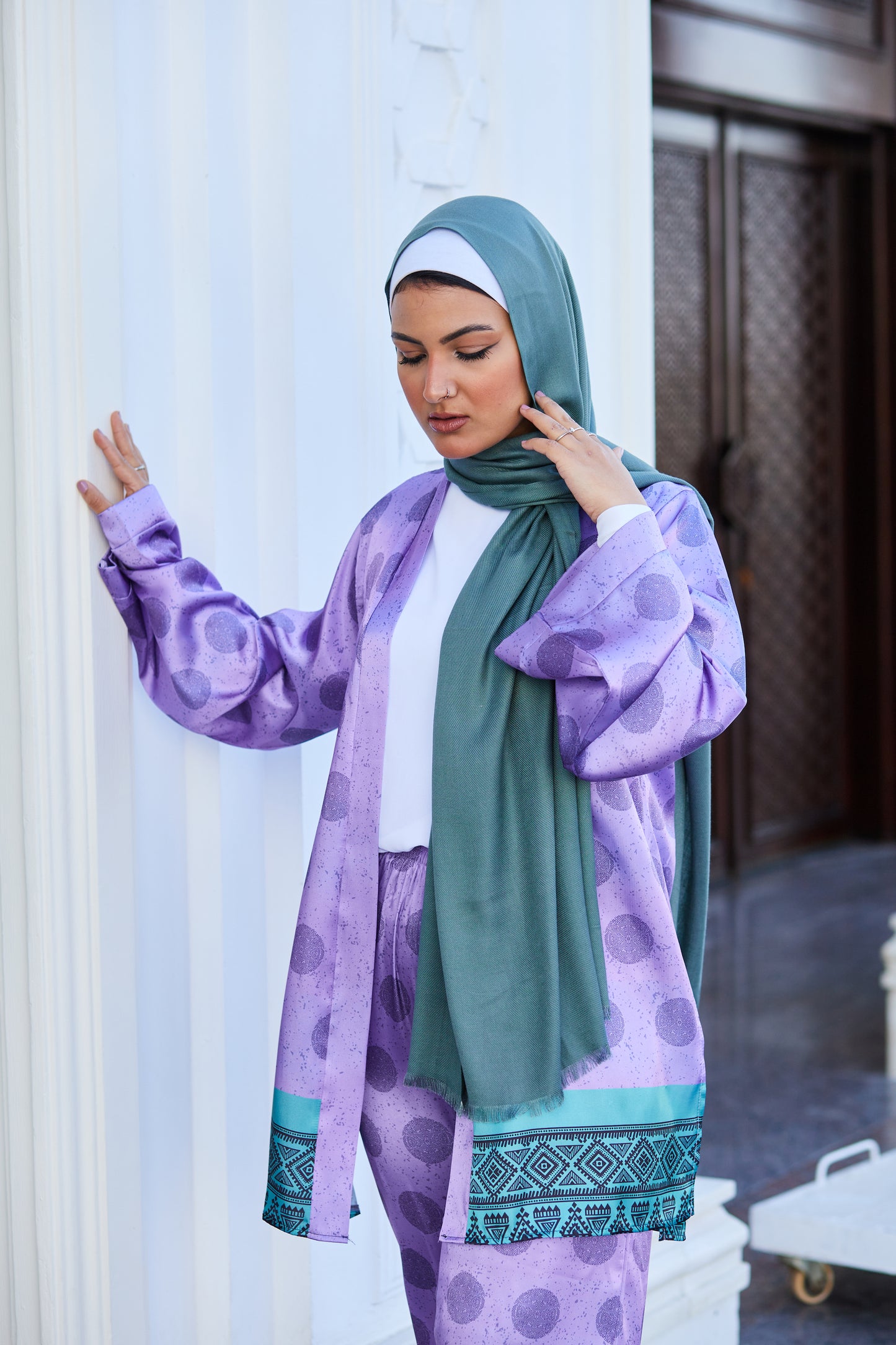 Printed Lilac Set