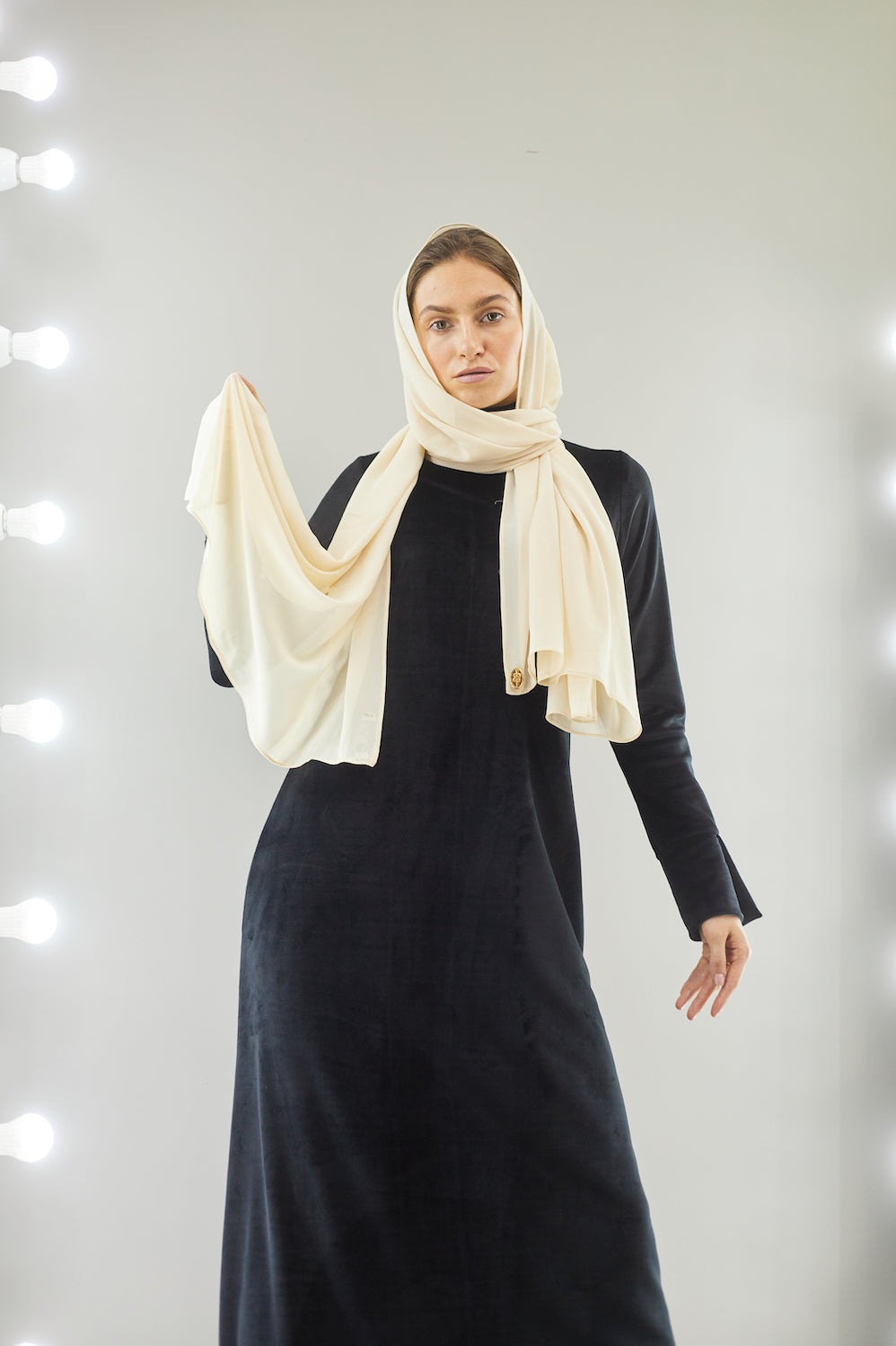 Créme Glacée Chiffon Scarf