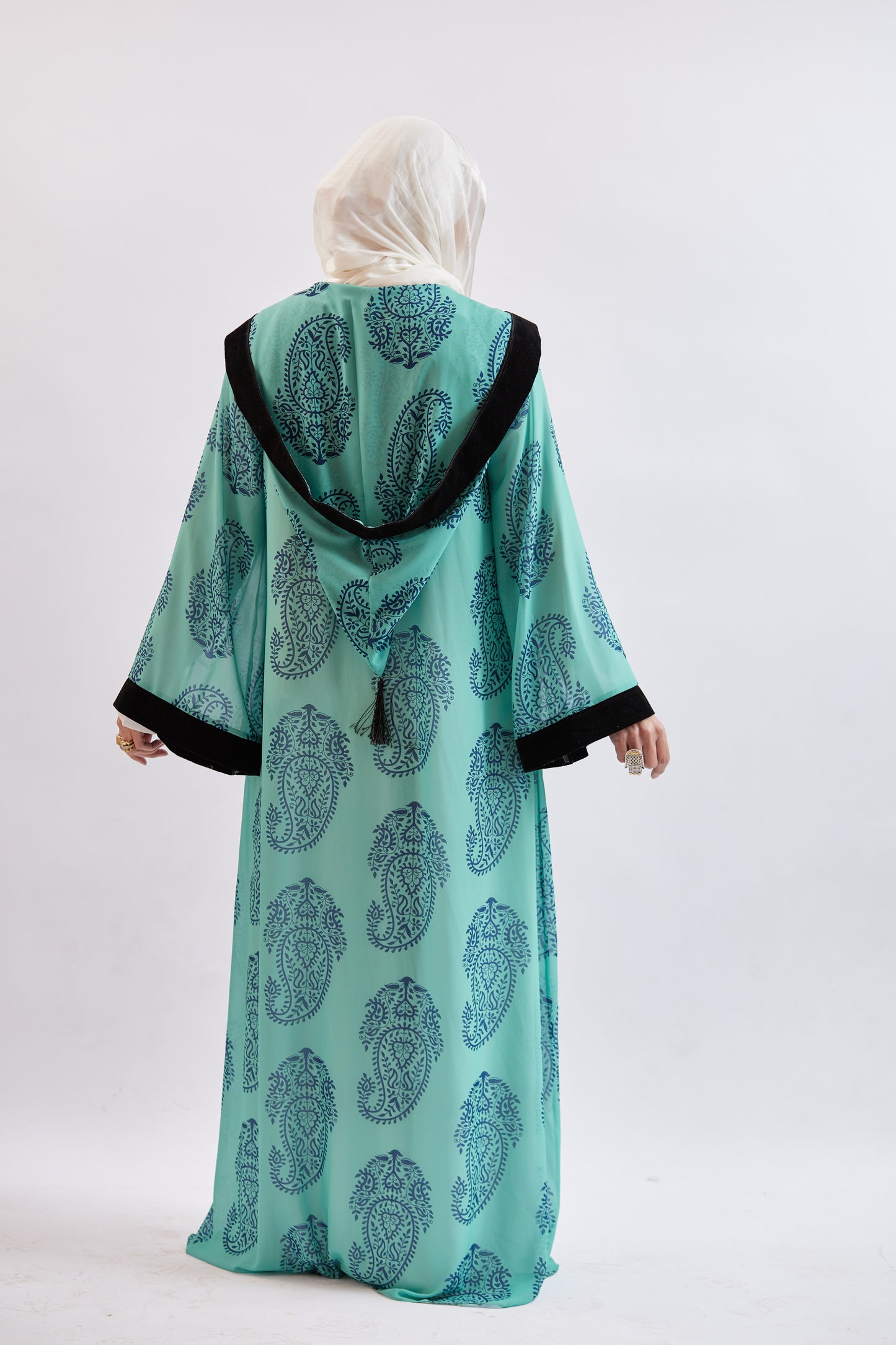 Printed Chiffon Kaftan