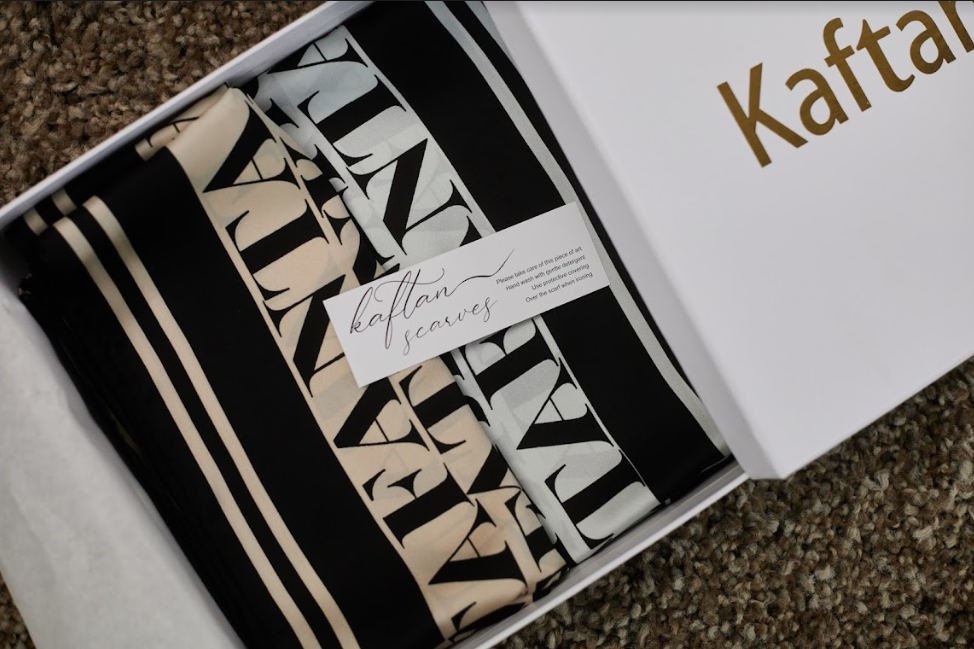 حزمة الساتان المطبوعة ذات العلامة التجارية