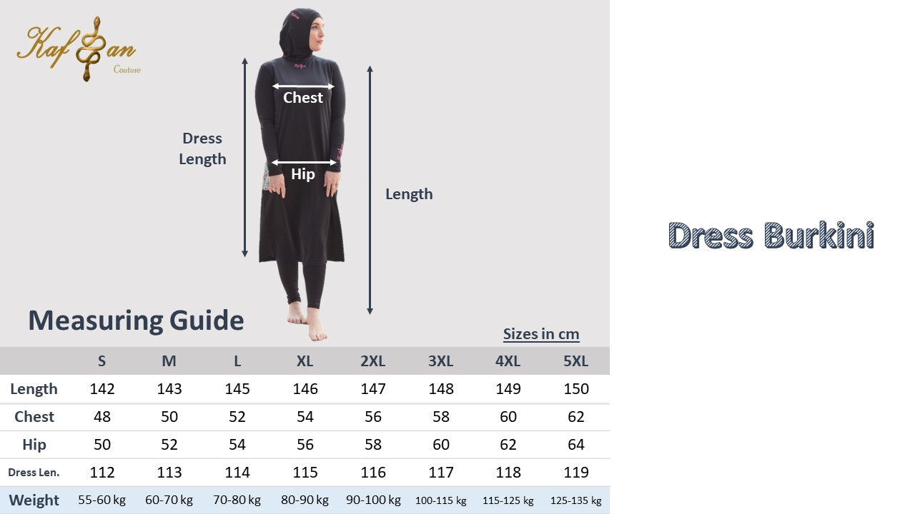 The Maxi-dress Burkini (Black)