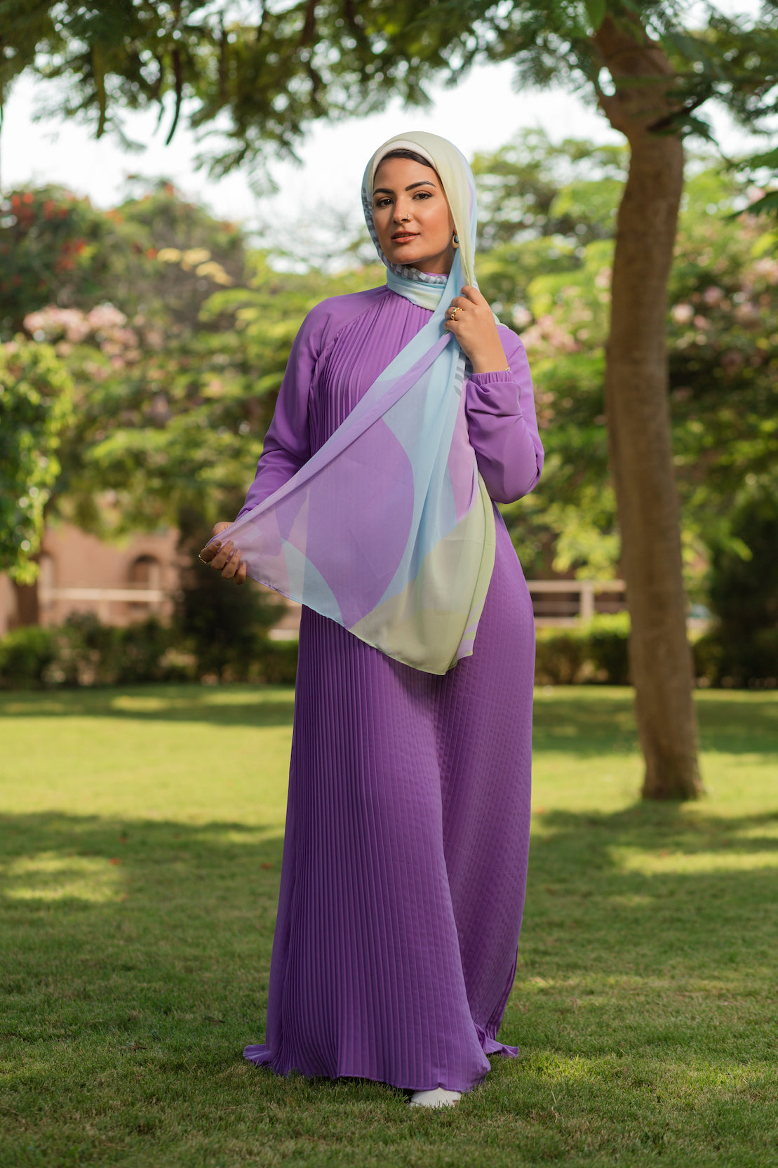 Pastel Paradise Chiffon Scarf