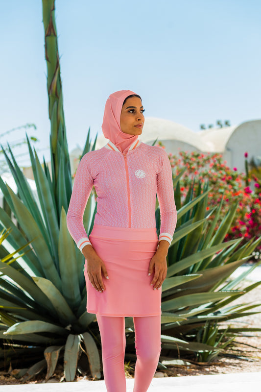 Peach Swimming Hijab
