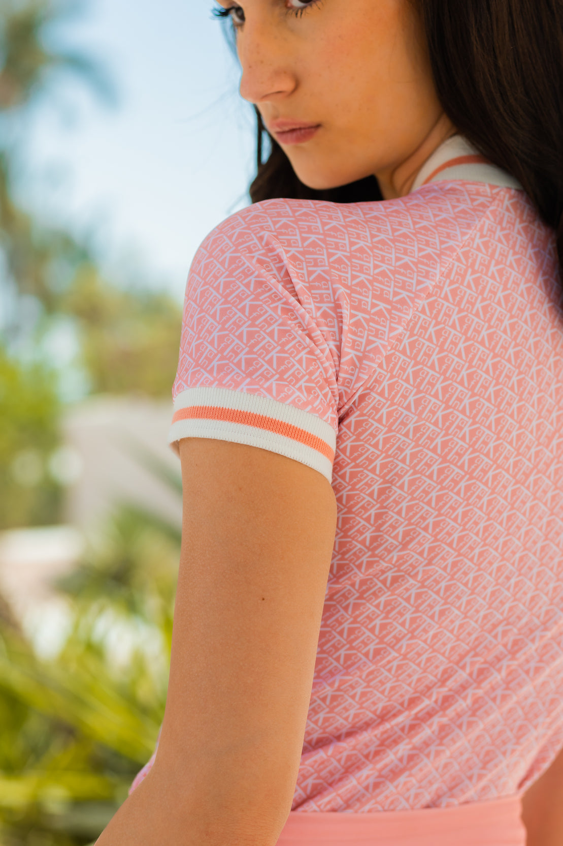 The Short-Sleeved Peach Skirt Burkini FULL SET