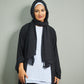 Black Linen Scarf