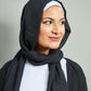 Black Linen Scarf