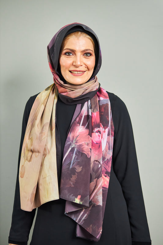 وشاح عادي وبتلات