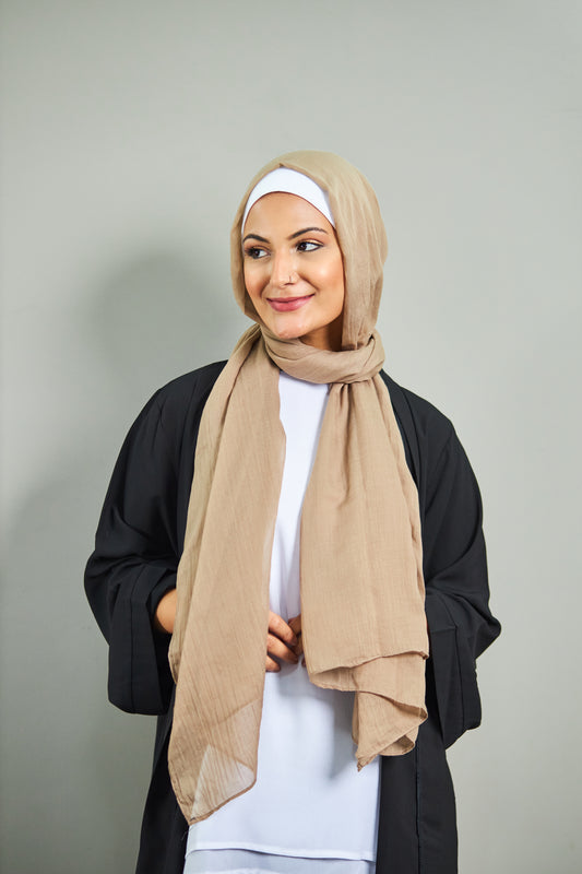 وشاح لاتيه من الكتان