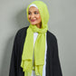 Lime Linen Scarf