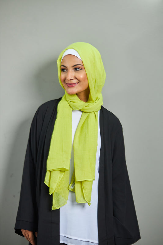 وشاح من الكتان الجير