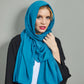 Turquoise Linen Scarf