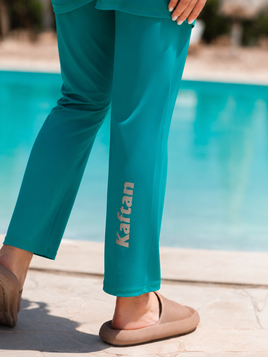 The Teal Swimming wide pants