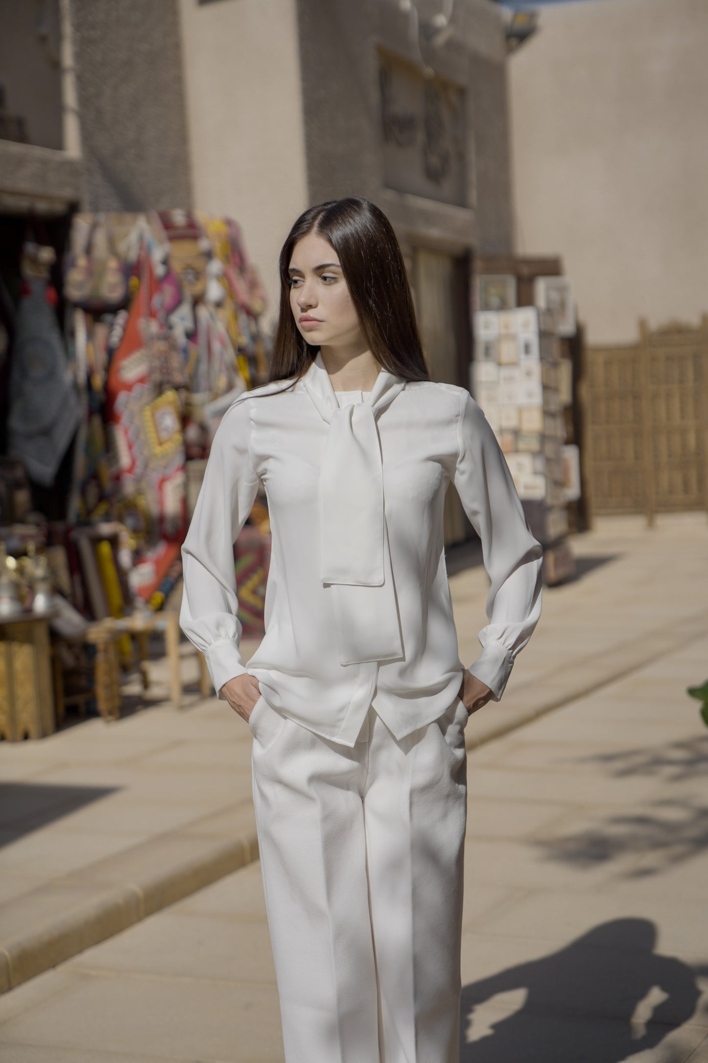 Ivory Eclipse Wool Kaftan Vest✨