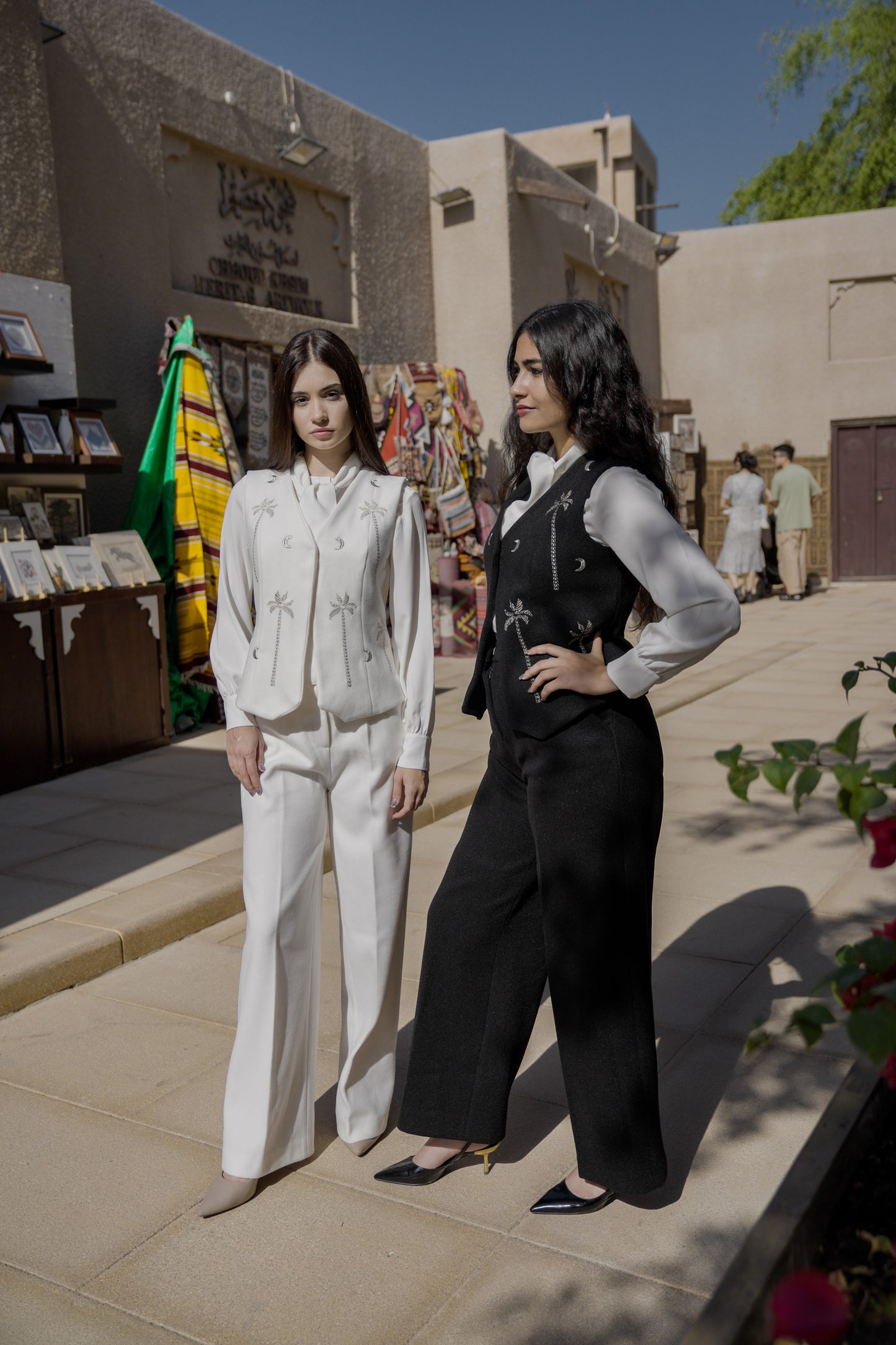 Noir Eclipse Wool Kaftan Vest ✨