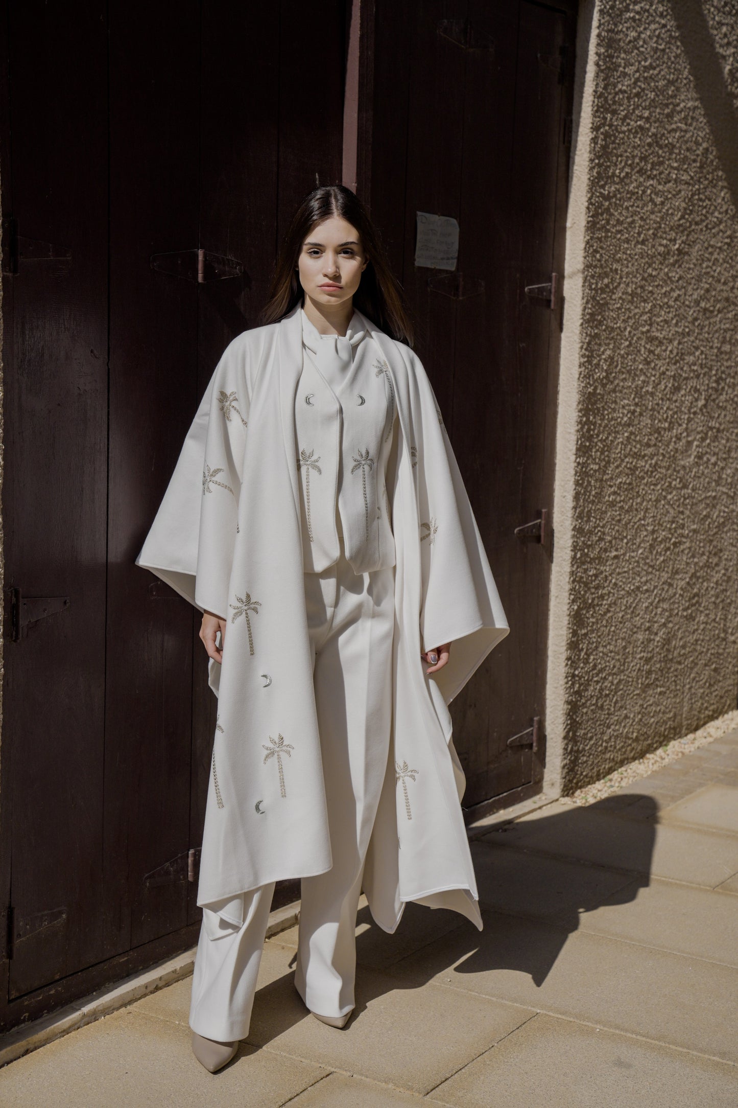 Ivory Eclipse Wool Kaftan Vest✨