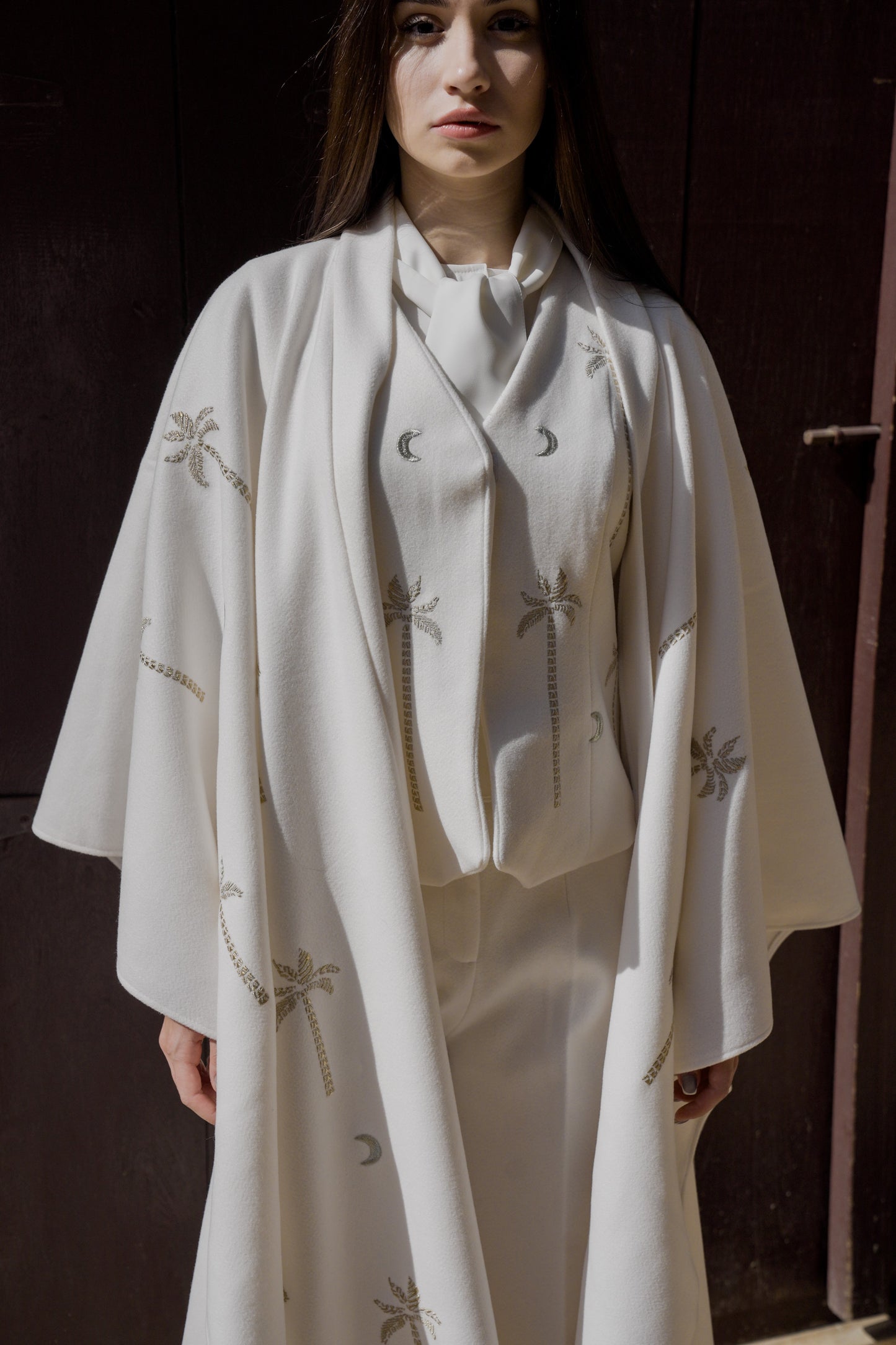 Ivory Eclipse Wool Kaftan Vest✨