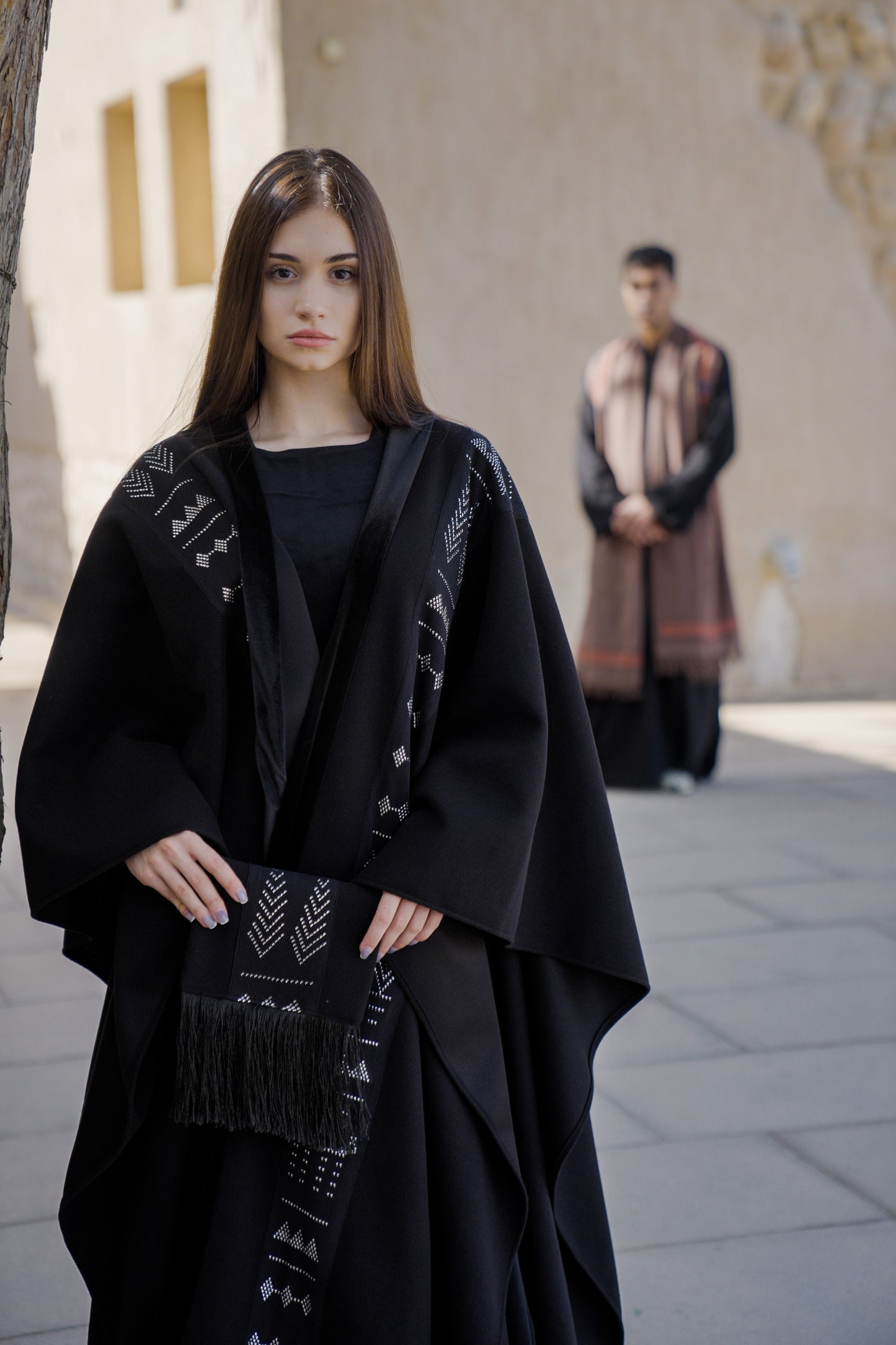 Tally Saeedy Hand-Embroidered Kaftan Cape ✨