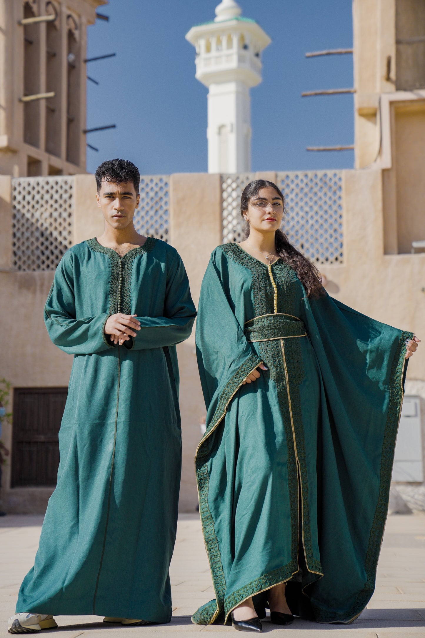 Olive Éclat Linen Kaftan ✨