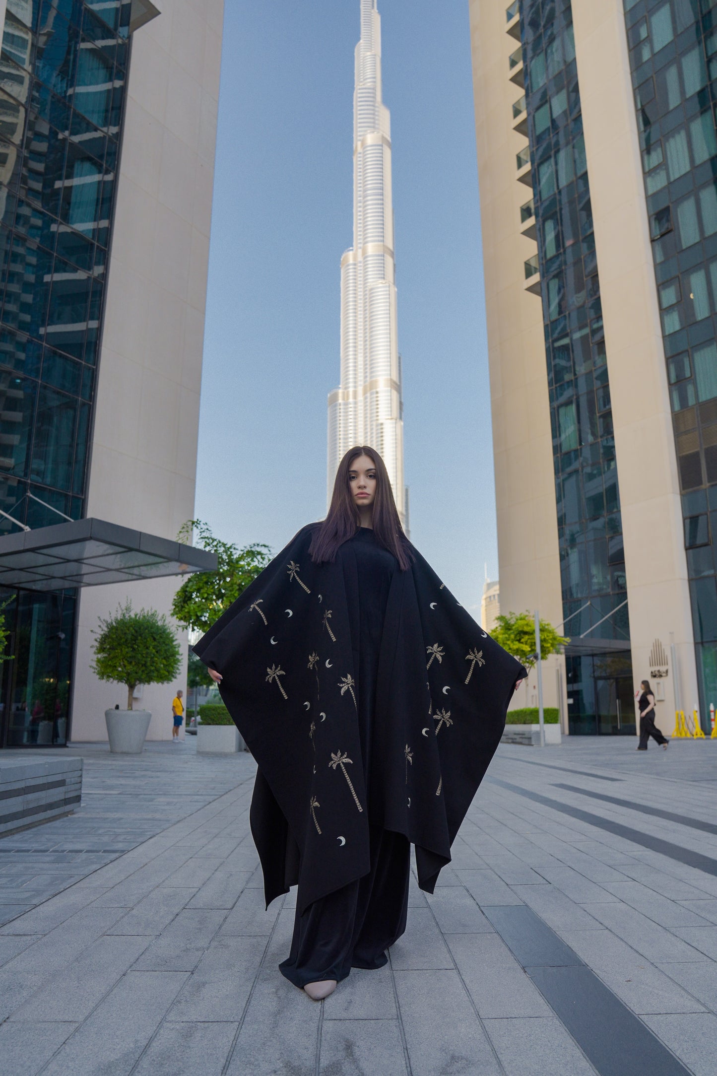 Noir Eclipse Wool Kaftan Vest ✨