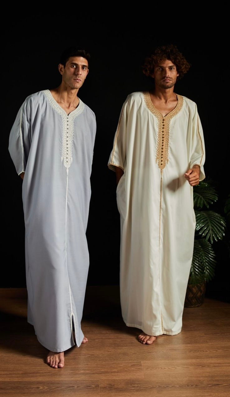 Blue Legacy Handmade Embroidered Men's Gelbab