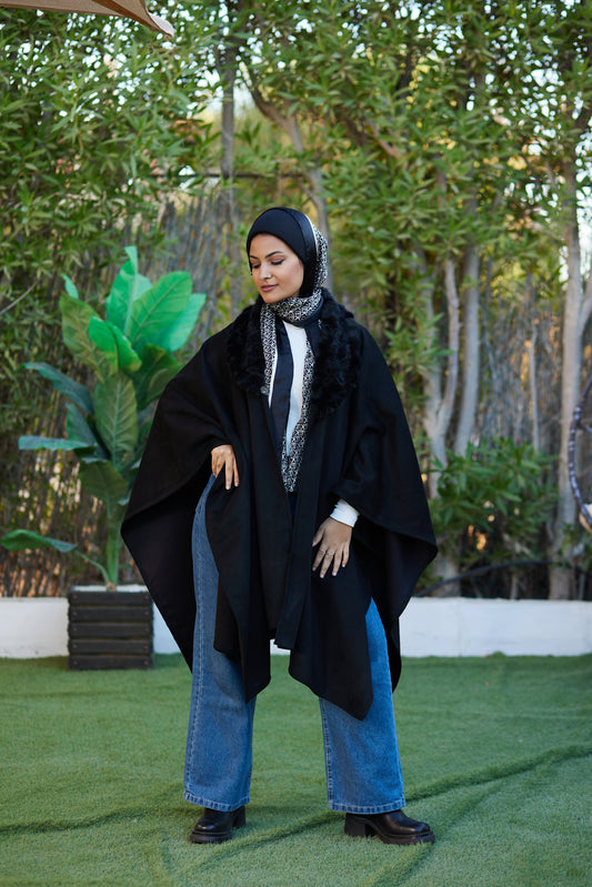 أسود مخملي X كيب فرو