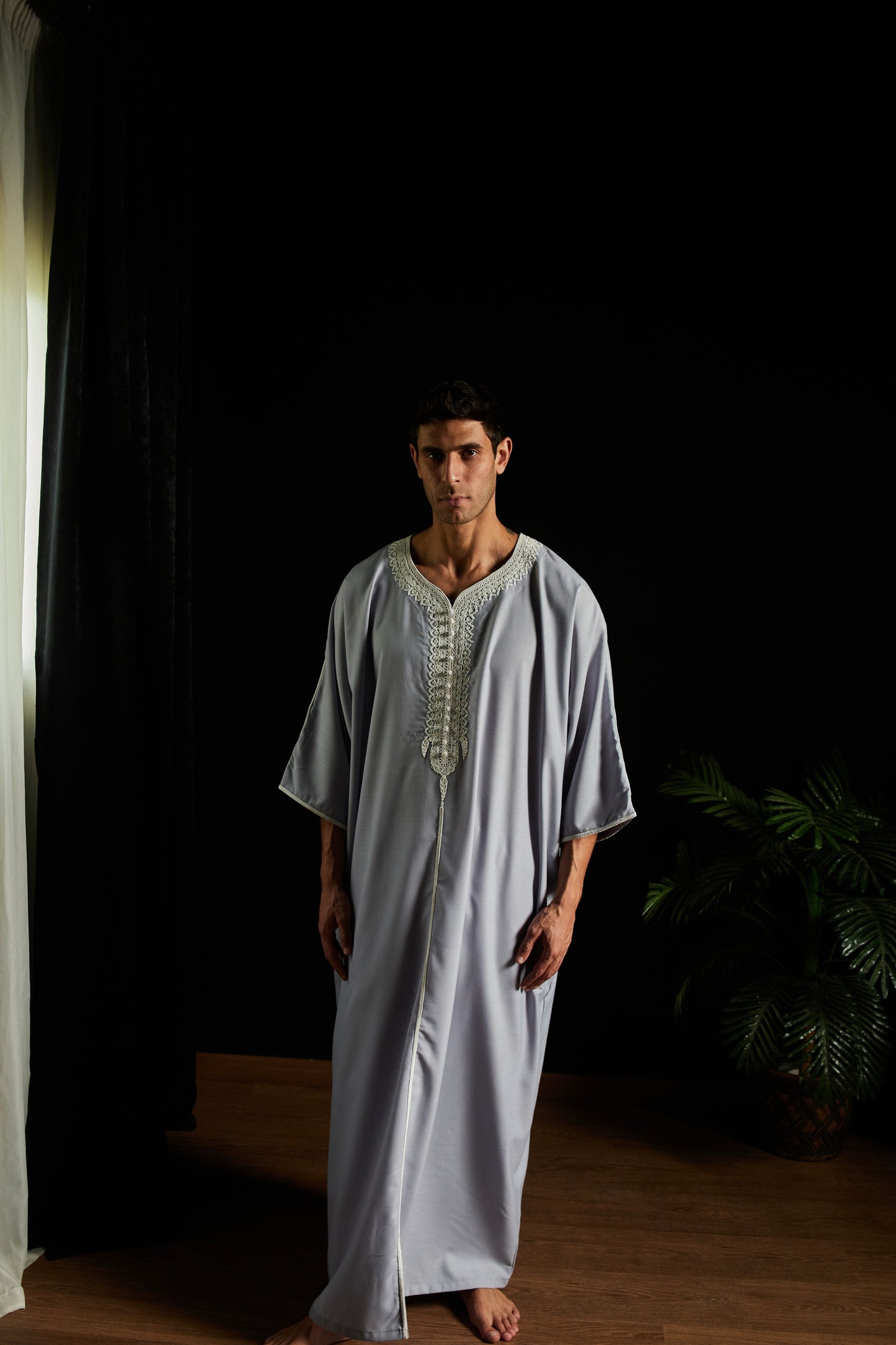 Blue Legacy Handmade Embroidered Men's Gelbab