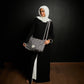 The Infinite Elegance Black Abaya and Scarf