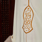 جلباب أسود وذهبي له