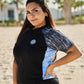 The Glitches Short Sleeves Skirt Burkini
